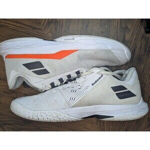 Babolat Jet Tere 2 All Court Mens Size 10 White Strike Red Tennis Shoes Sneakers